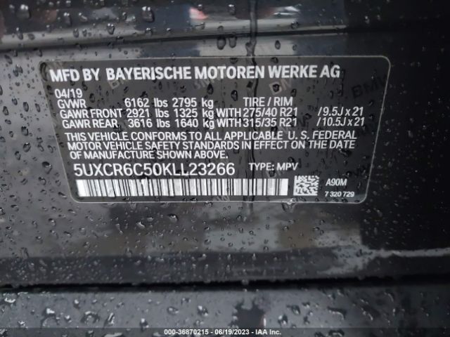 5UXCR6C50KLL23266 BMW X5 Xdrive40i