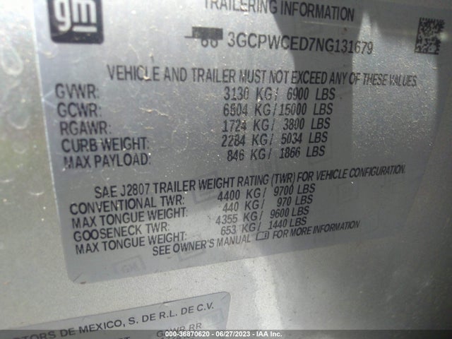 Chevrolet Silverado 1500 Ltd Lt 2022 3GCPWCED7NG131679 Image 8