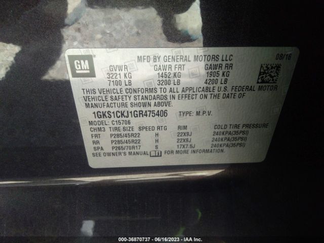 1GKS1CKJ1GR475406 GMC YUKON DENALI