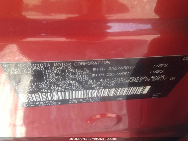 Toyota RAV4 LE 2016 JTMBFREV9GJ075266 Image 9