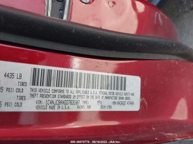 1C4NJCBAXGD763107 Jeep Compass Sport