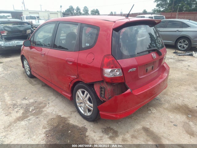 2007 HONDA FIT SPORT VIN: JHMGD38647S027910