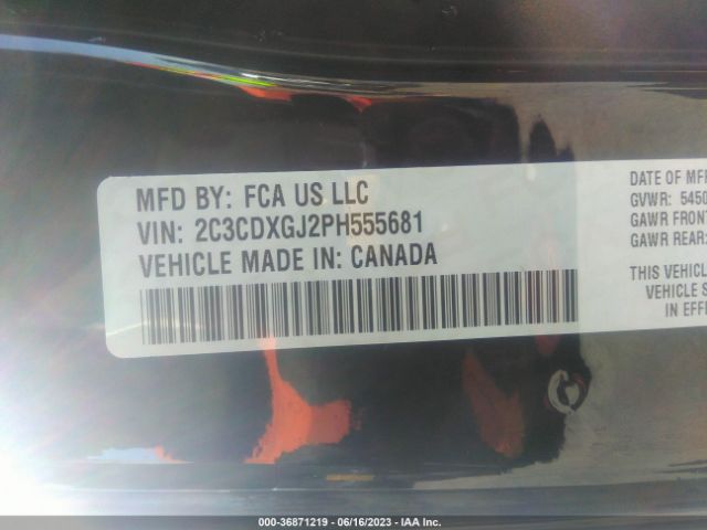 2C3CDXGJ2PH555681 Dodge Charger Scat Pack