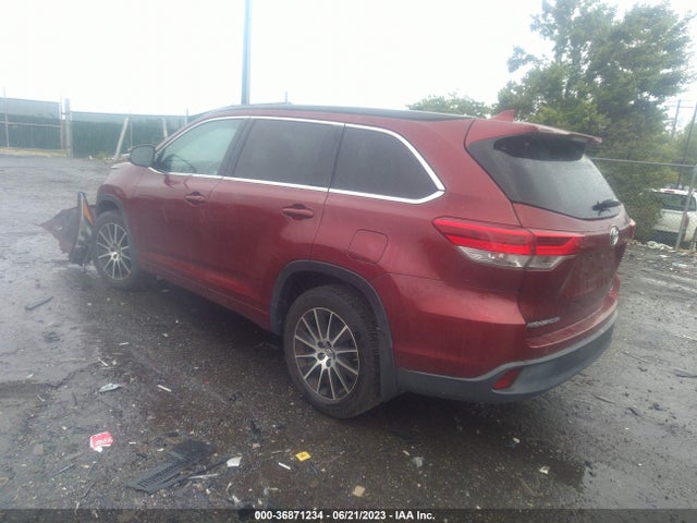2017 TOYOTA HIGHLANDER XLE/SE VIN: 5TDJZRFH2HS449281