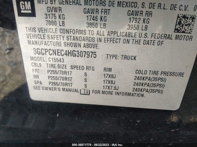 Chevrolet Silverado 1500 Ls 2017 3GCPCNEC4HG307975 Image 10
