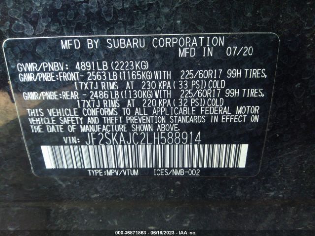 JF2SKAJC2LH588914 Subaru Forester Premium