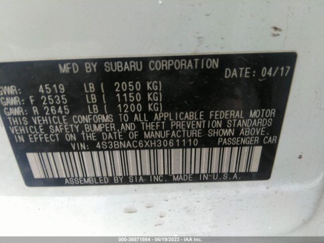 4S3BNAC6XH3061110 Subaru Legacy Premium