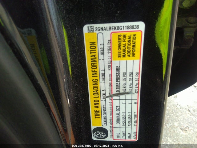 Chevrolet EQUINOX LS 2016 2GNALBEK8G1188838 Image 9