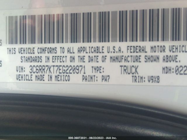 RAM 1500 Tradesman 2014 3C6RR7KT7EG220971 Image 15