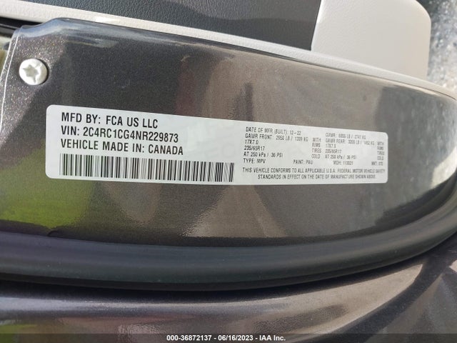 2C4RC1CG4NR229873 Chrysler Voyager Lx