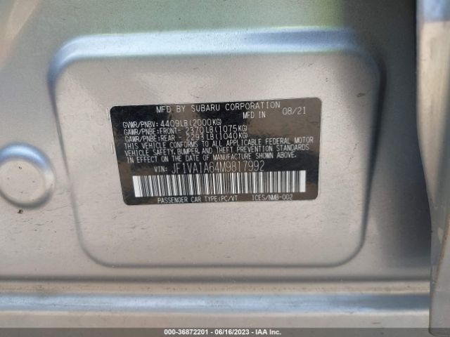 JF1VA1A64M9817992 Subaru WRX