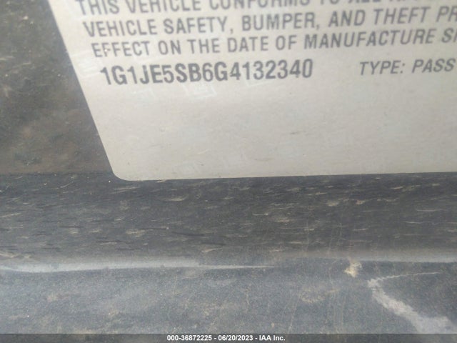 Chevrolet SONIC LTZ 2016 1G1JE5SB6G4132340 Image 10