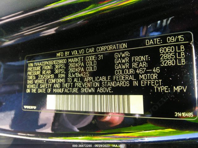 YV4A22PK6G1029800 Volvo Xc90 T6 Momentum