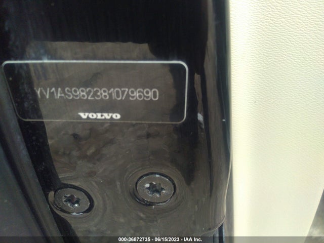 2008 VOLVO S80 3.2L VIN: YV1AS982381079690