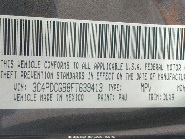 3C4PDCGB8FT639413 Dodge Journey Crossroad