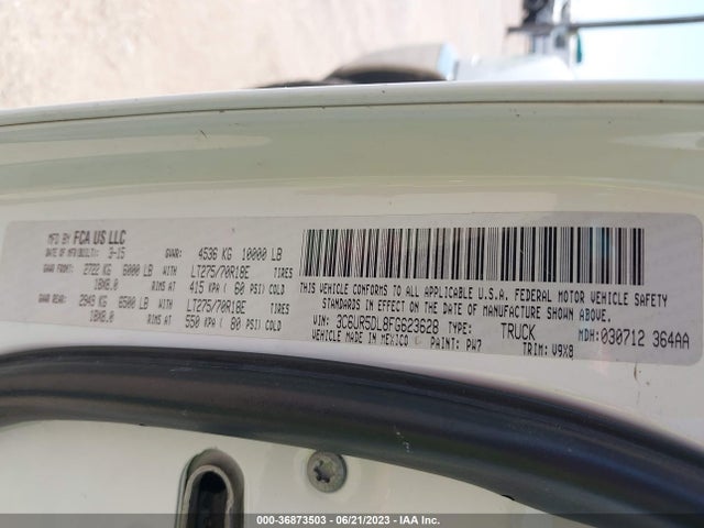 RAM 2500 Slt 2015 3C6UR5DL8FG623628 Image 9