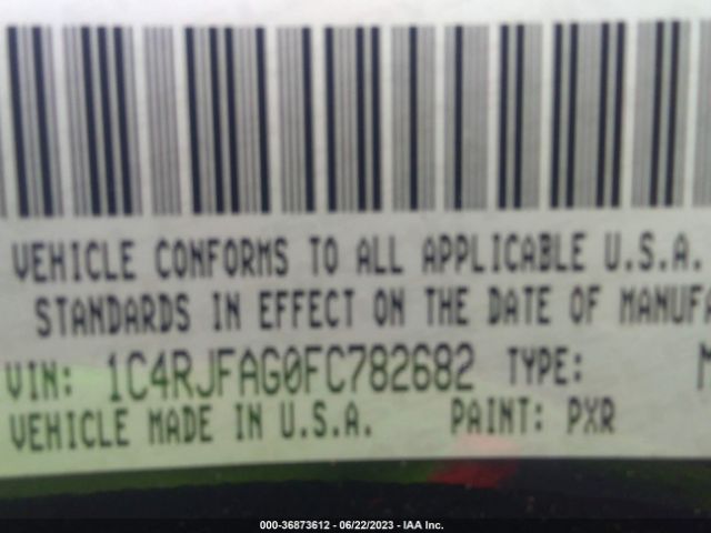 1C4RJFAG0FC782682 Jeep Grand Cherokee Altitude