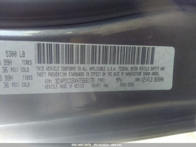 3C4PDCGBXHT566175 Dodge Journey Crossroad