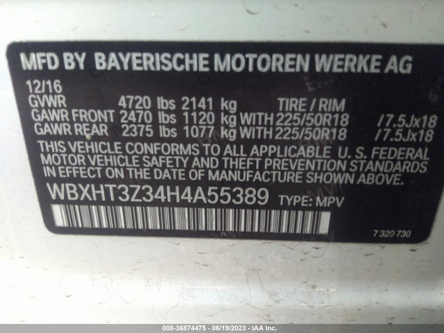 BMW X1 Xdrive28i 2017 WBXHT3Z34H4A55389 Image 9