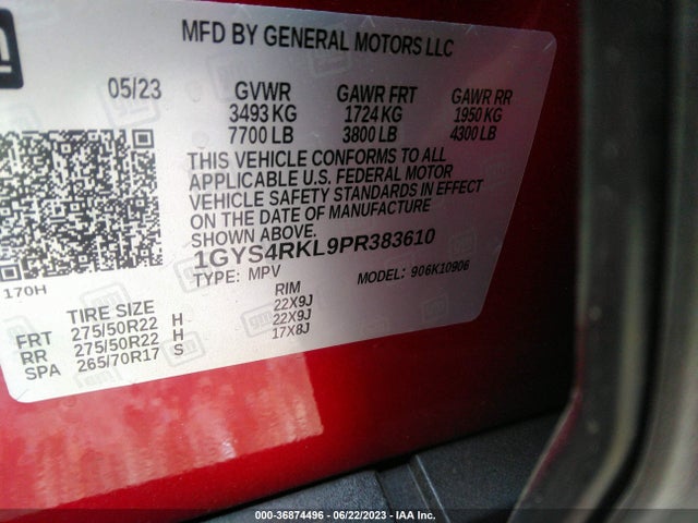 2023 Cadillac Escalade, VIN: 1GYS4RKL9PR383610