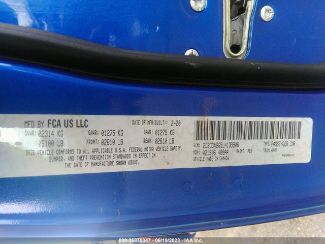 Dodge Charger Sxt 2020 2C3CDXBG5LH139906 Image 9