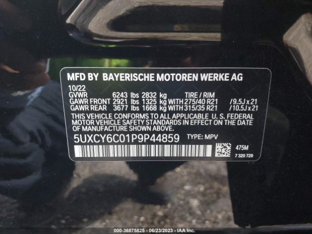 5UXCY6C01P9P44859 BMW X6 Xdrive40i