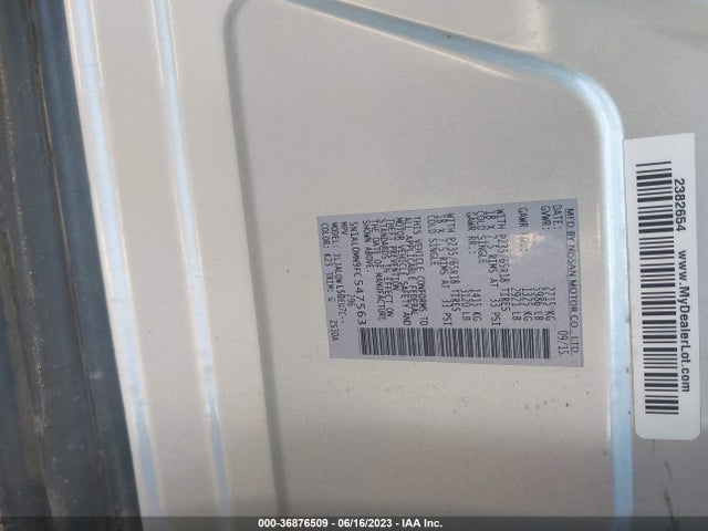 5N1AL0MN9FC547563 Infiniti QX60