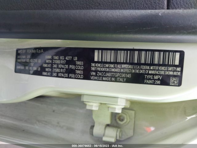 Jeep Renegade Latitude 2016 ZACCJABT7GPC96145 Image 16