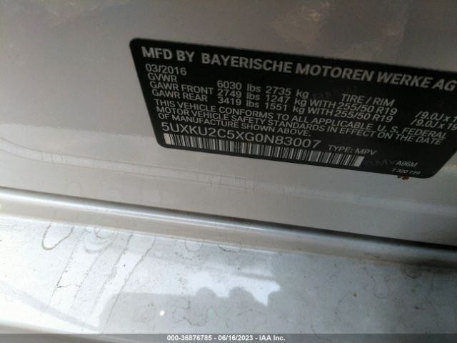 5UXKU2C5XG0N83007 BMW X6 Xdrive35i
