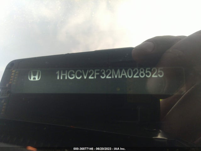 2021 HONDA ACCORD SPORT 2.0T VIN: 1HGCV2F32MA028525