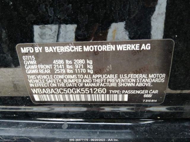 WBA8A3C50GK551260 BMW 3 Series 320i Xdrive
