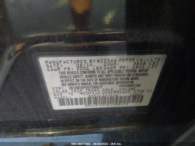 3N1AB7AP5EY288472 Nissan SENTRA SL