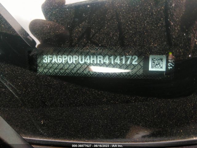 3FA6P0PU4HR414172 Ford Fusion Energi Se