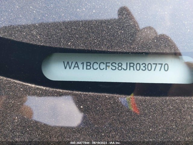 WA1BCCFS8JR030770 Audi Q3 Sport Premium
