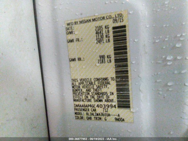 1N4AA6AP4GC403994 Nissan Maxima 3.5 Sr