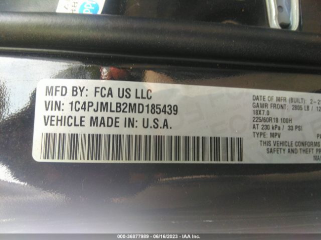 2021 JEEP CHEROKEE 1C4PJMLB2MD185439 Photo 8