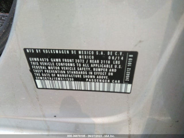 3VW2K7AJ1EM311330 Volkswagen Jetta Sedan S