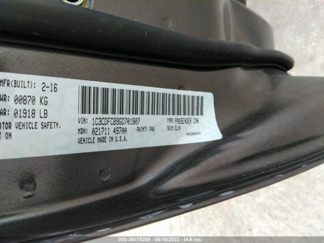 1C3CDFCB9GD701807 Dodge Dart Limited