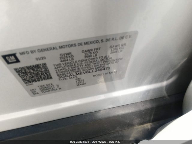 3GKALMEV8LL245471 GMC Terrain Sle