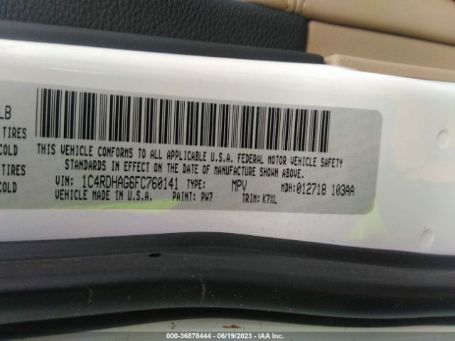 1C4RDHAG6FC760141 Dodge Durango Sxt
