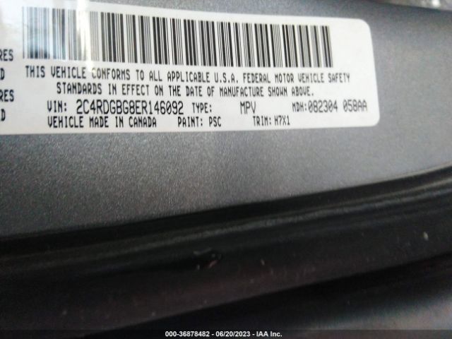 2C4RDGBG8ER146092 Dodge Grand Caravan American Value Pkg