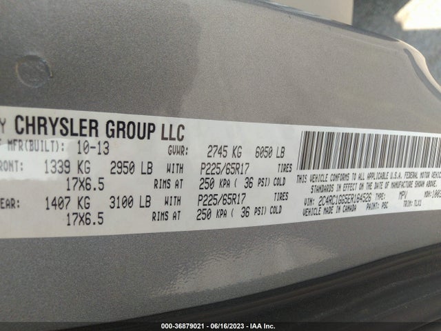 2C4RC1GG5ER164526 Chrysler Town & Country Limited