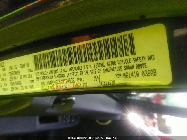 2010 DODGE NITRO HEAT VIN: 1D4PU4GK5AW174536