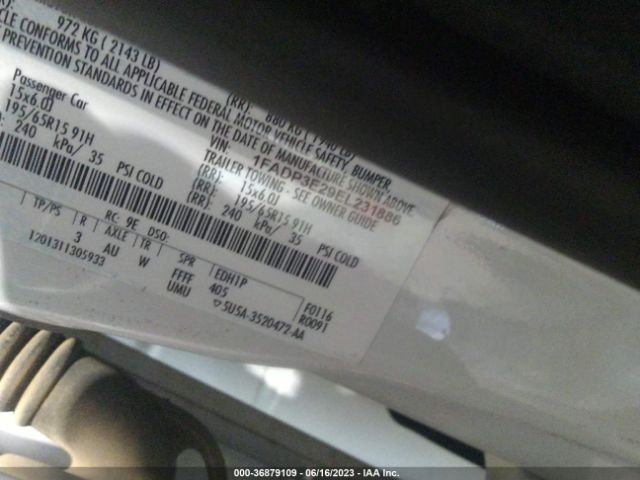 1FADP3E29EL231886 Ford FOCUS S