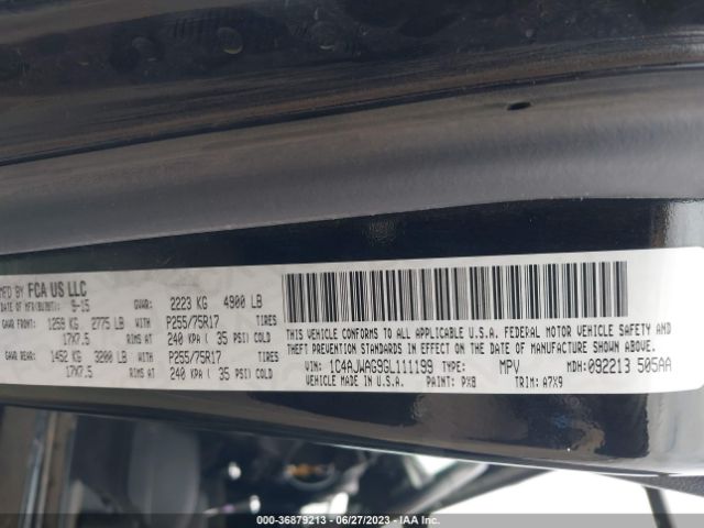 1C4AJWAG9GL111199 Jeep Wrangler Sport