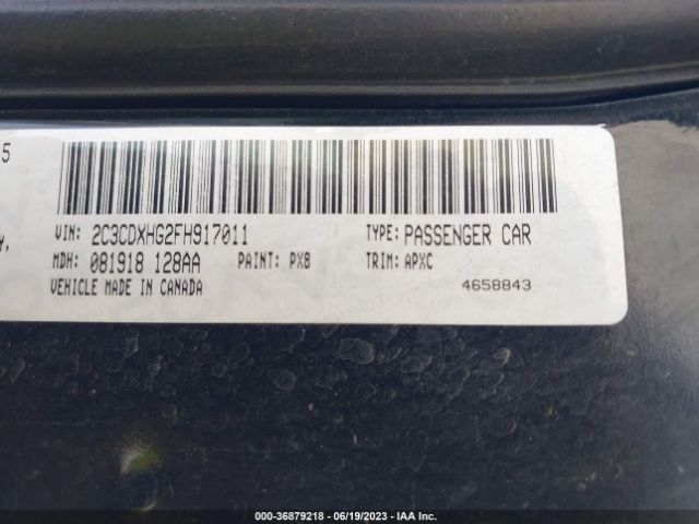 2C3CDXHG2FH917011 Dodge Charger Sxt