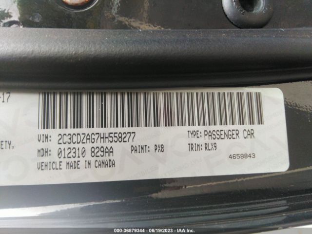 2C3CDZAG7HH558277 Dodge Challenger Sxt Plus