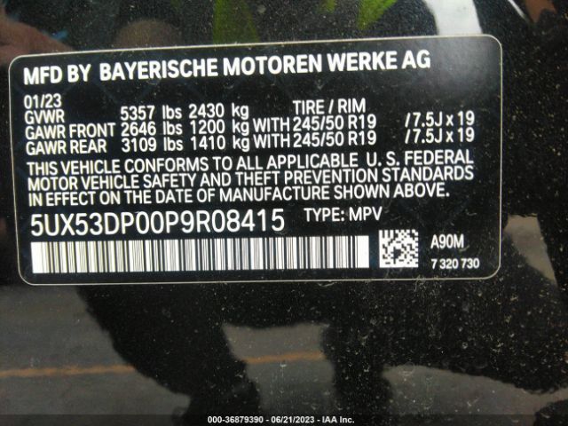 5UX53DP00P9R08415 BMW X3 Xdrive30i