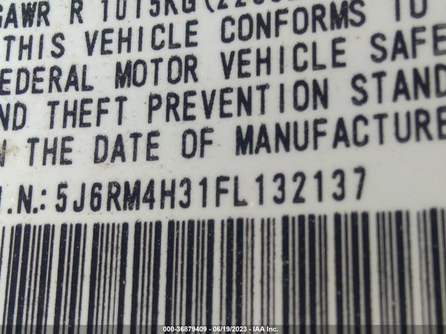 Honda CR-V LX 2015 5J6RM4H31FL132137 Image 14