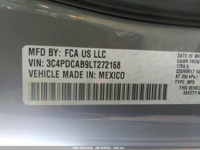 Dodge Journey Se Value 2020 3C4PDCAB9LT272168 Image 10